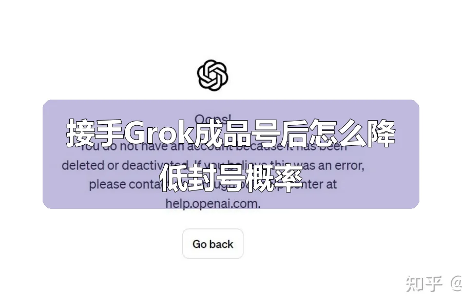 接手Grok成品号后怎么降低封号概率